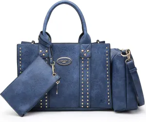 Dasein Purses Handbags for Women Tote Wallet Set Top Handle Satchel Shoulder Hobo Bag 3pcs