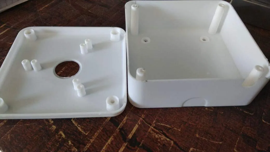 Dealsplant Premium PVC Box for CCTV Camera Mounting Heavy material Water proof