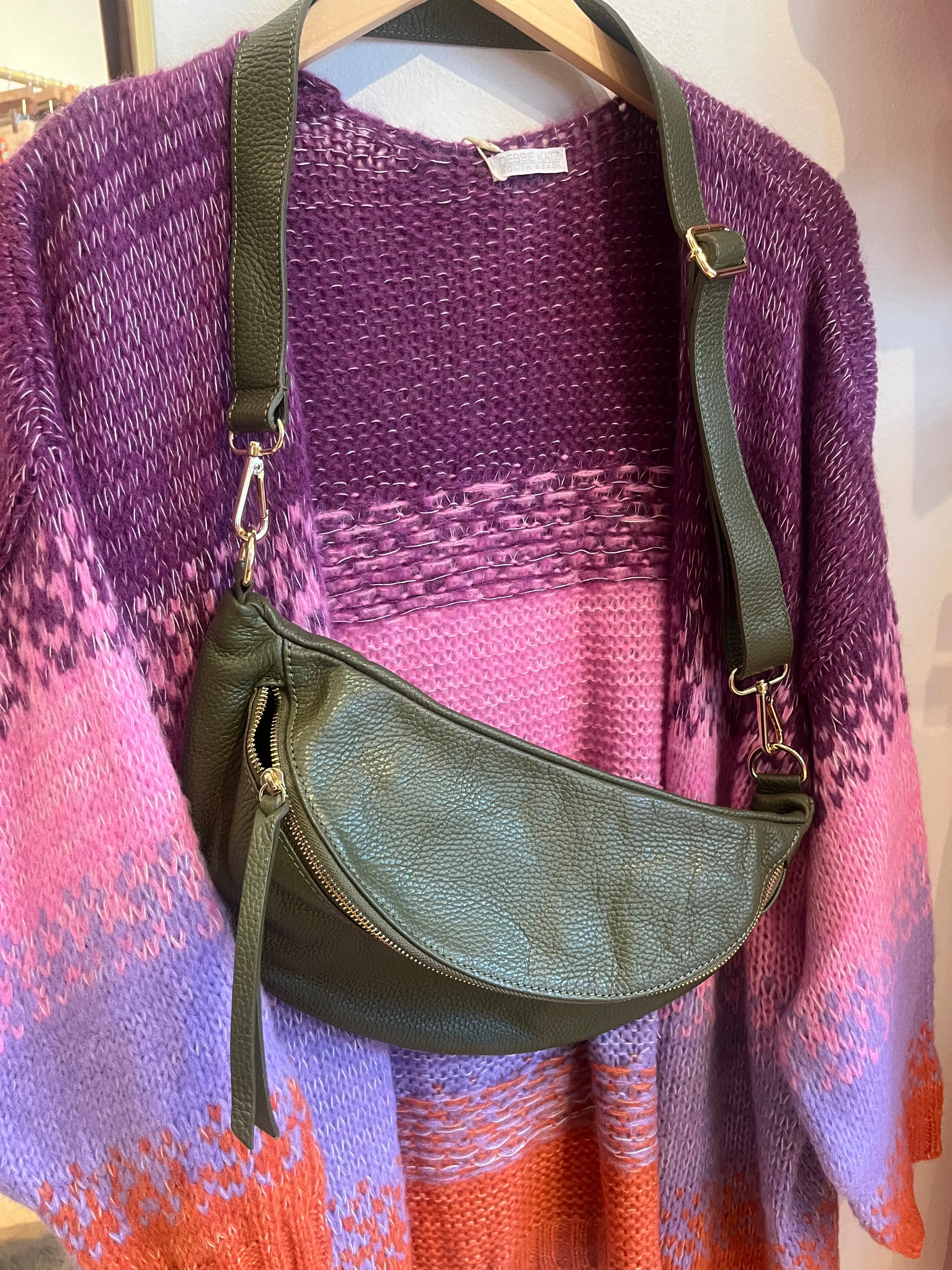 Debbie Katz Lilla Large Leather Crossbody Bag