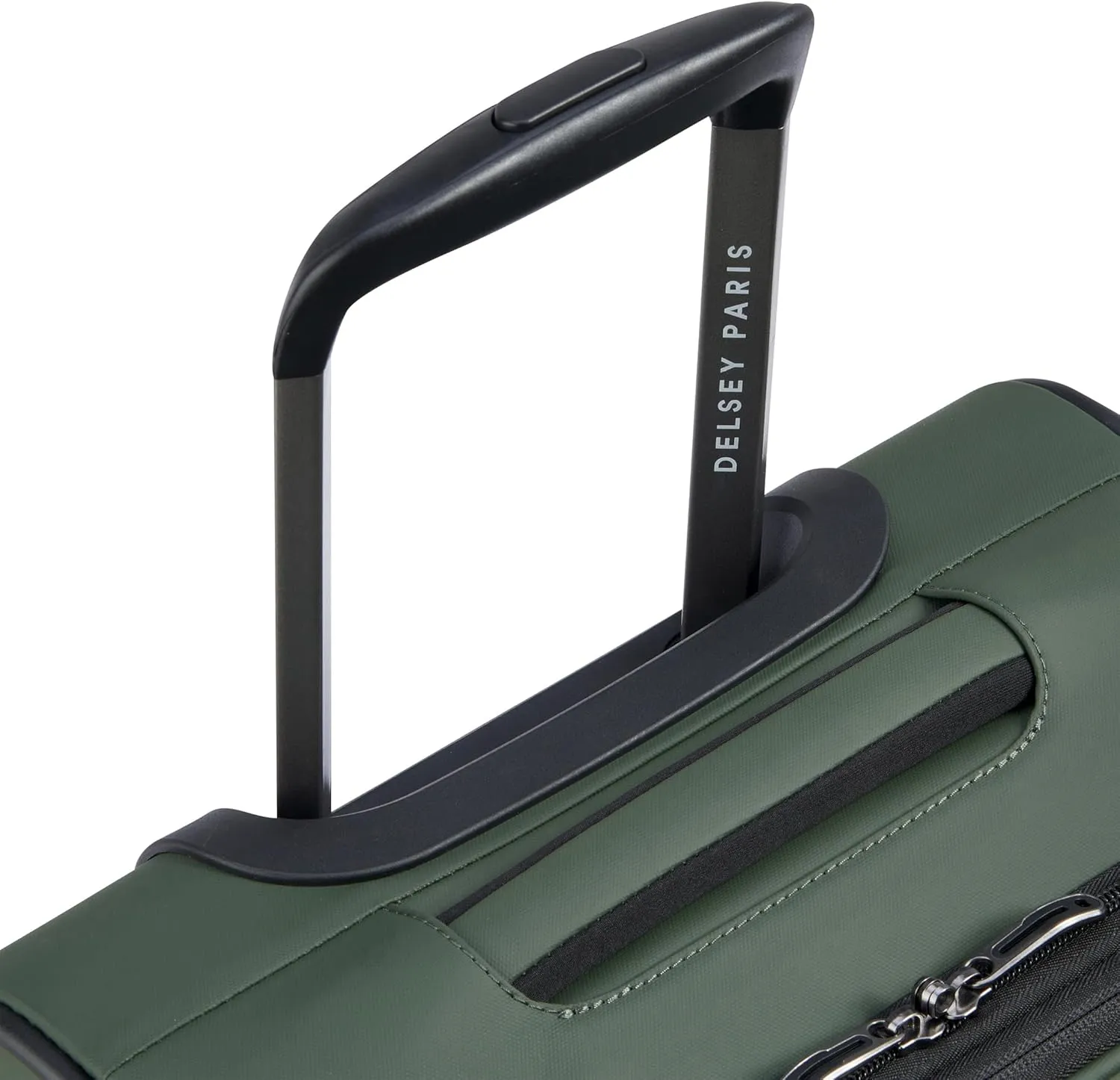 DELSEY PARIS Sky Lite 19-Inch International Lightweight Carry-On Luggage - Water-Resistant Polyester, Dual Spinner Wheels, Multiple Exterior Pockets, Green - Softside Bag for Easy Travel