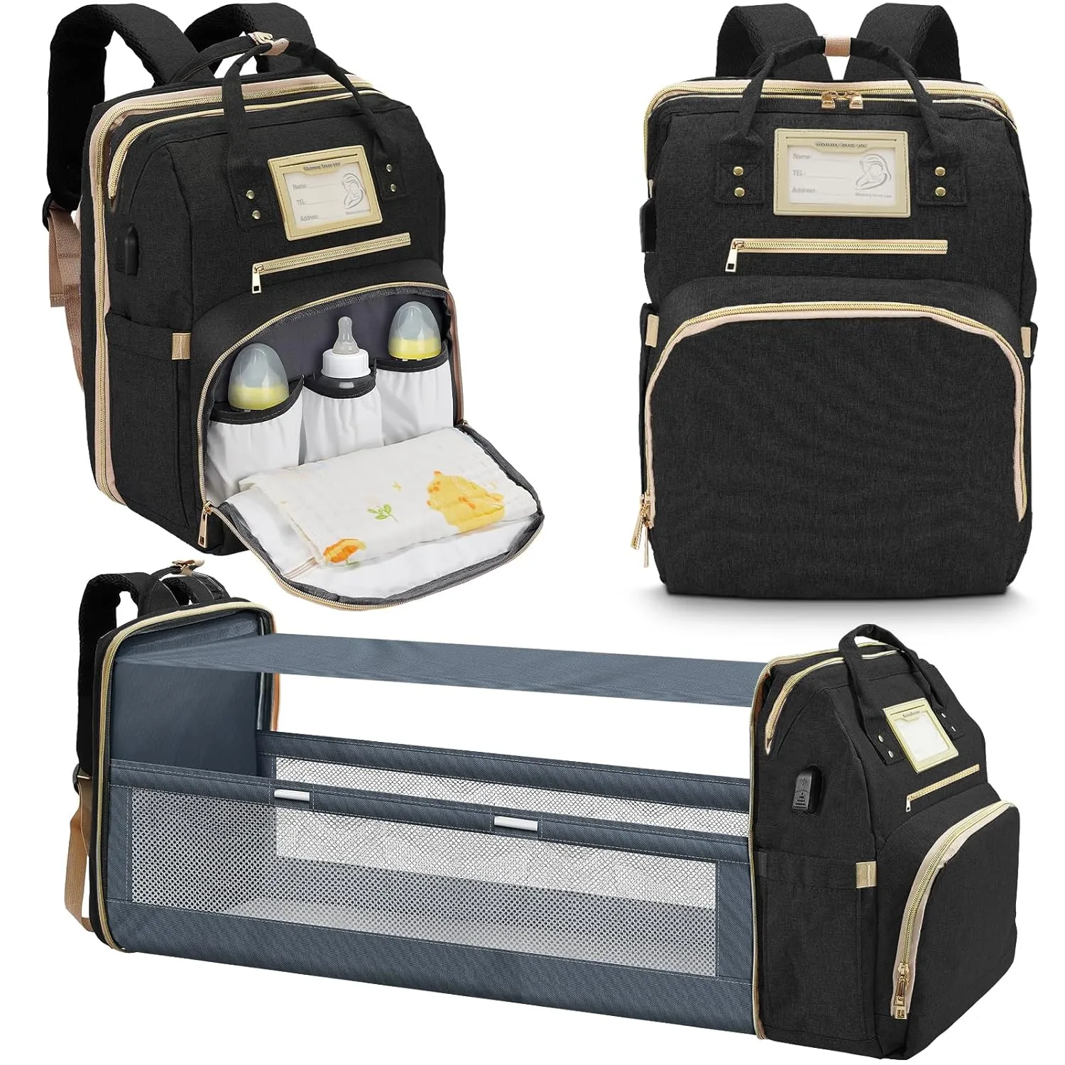 Diaper Bag Backpack, Baby Bag Shower Gifts, Baby Registry Search, Gifts for Mother, Newborn Essentials Diaper Bags Accessories Unisex Dad Mom Mens
