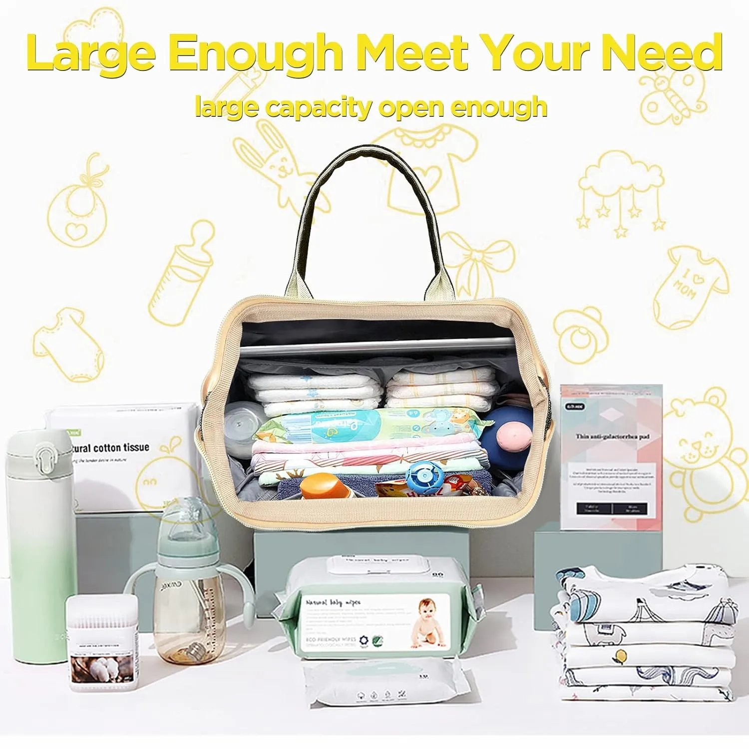 Diaper Bag Backpack, Baby Bag Shower Gifts, Baby Registry Search, Gifts for Mother, Newborn Essentials Diaper Bags Accessories Unisex Dad Mom Mens