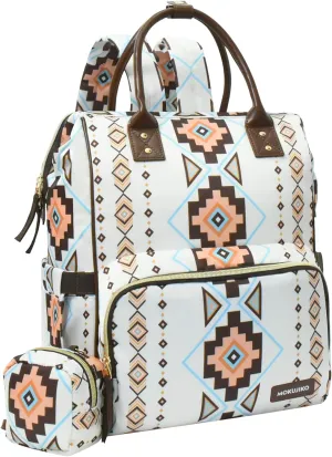 Diaper Bag Backpack for Women, Baby Bag for Mom, Wrangler Diaper Bags, Big Diaper Bag with Stroller Straps Pacifier Case, Multifunctional Unisex Travel Diaper Bag for Mom Dad Women (white)