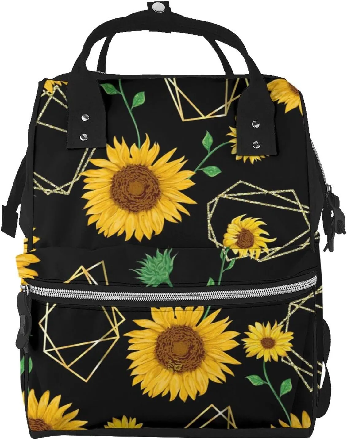 Diaper Bag Backpack For Women, Flower (2) Waterproof Multifunction Travel Pack Maternity Baby Changing Bags, Nappy Baby Bags With Multi-Function For Baby