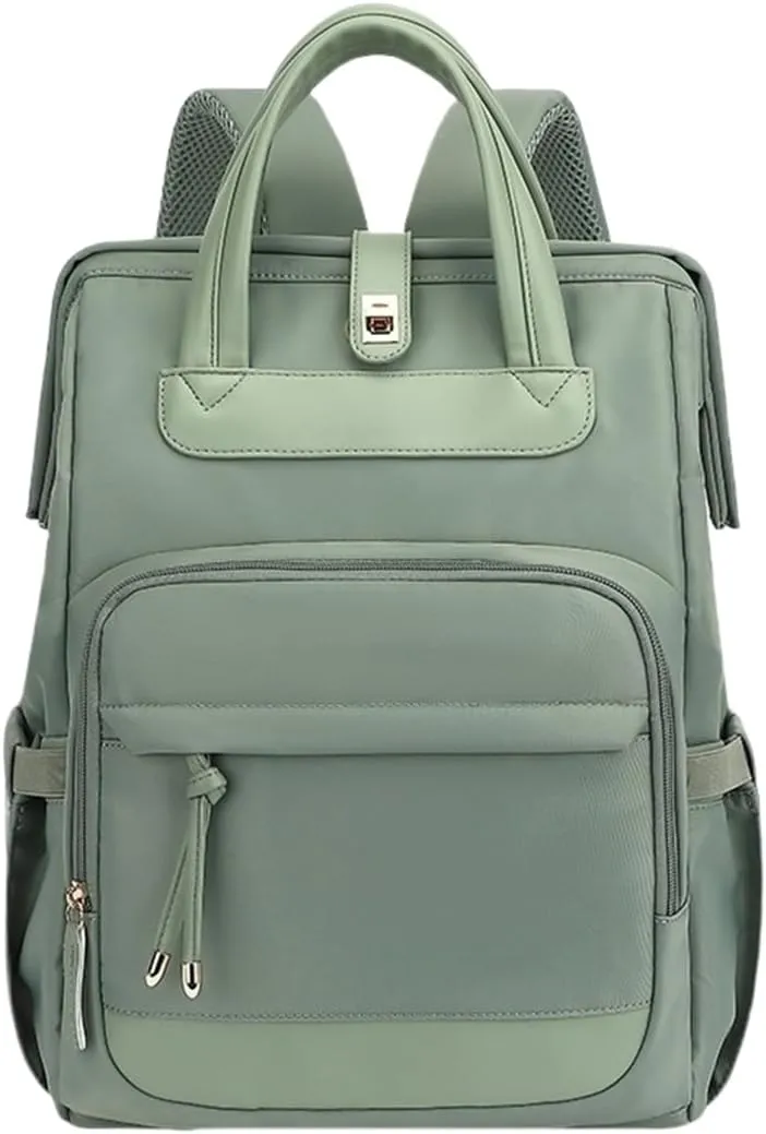 Diaper Bag Backpack for Women Large Capacity with Insulated Pockets, Multifunctiona Travel Mommy Bag (Green)