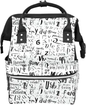 Diaper Bag Backpack Multifunction Maternity Baby Changing Bags Large Baby Bag Travel Back Letter Printing Pack