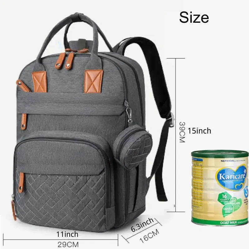 Diaper Bag Backpack: Waterproof & Multifunction