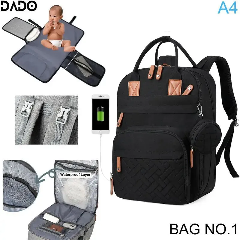 Diaper Bag Backpack: Waterproof & Multifunction