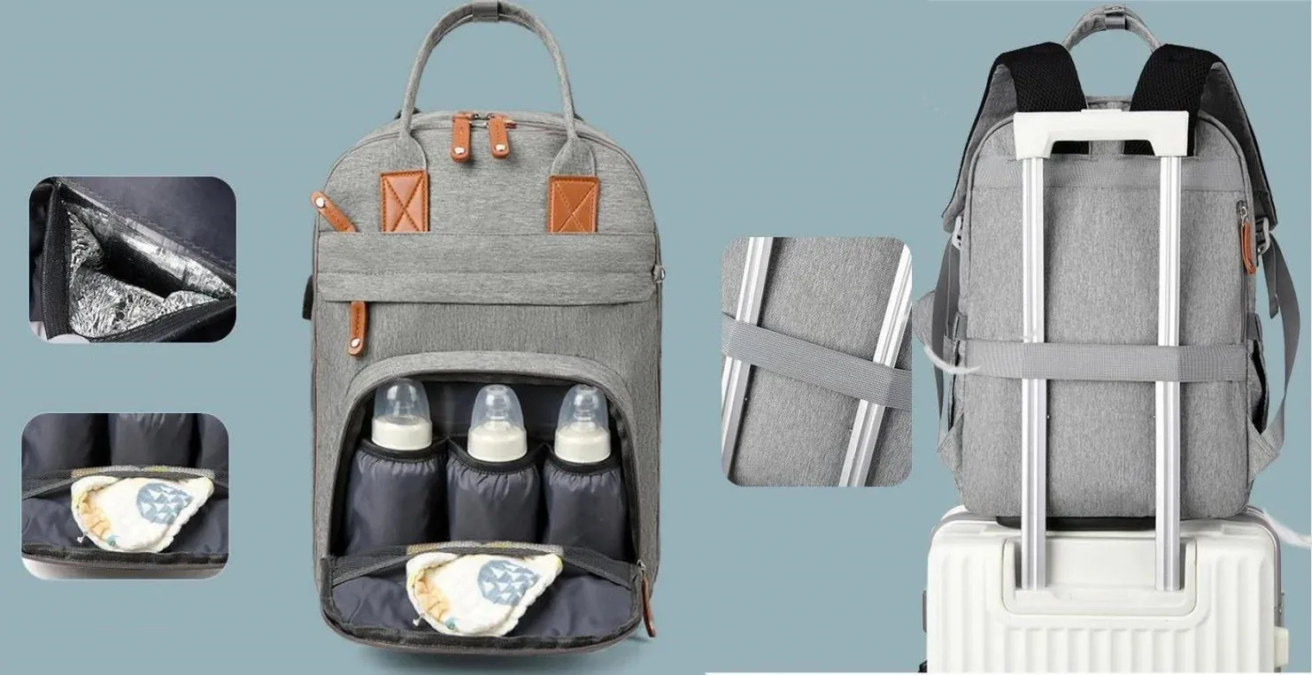 Diaper Bag Backpack: Waterproof & Multifunction