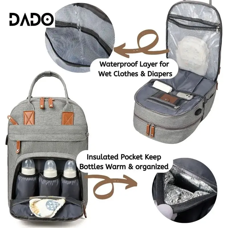 Diaper Bag Backpack: Waterproof & Multifunction