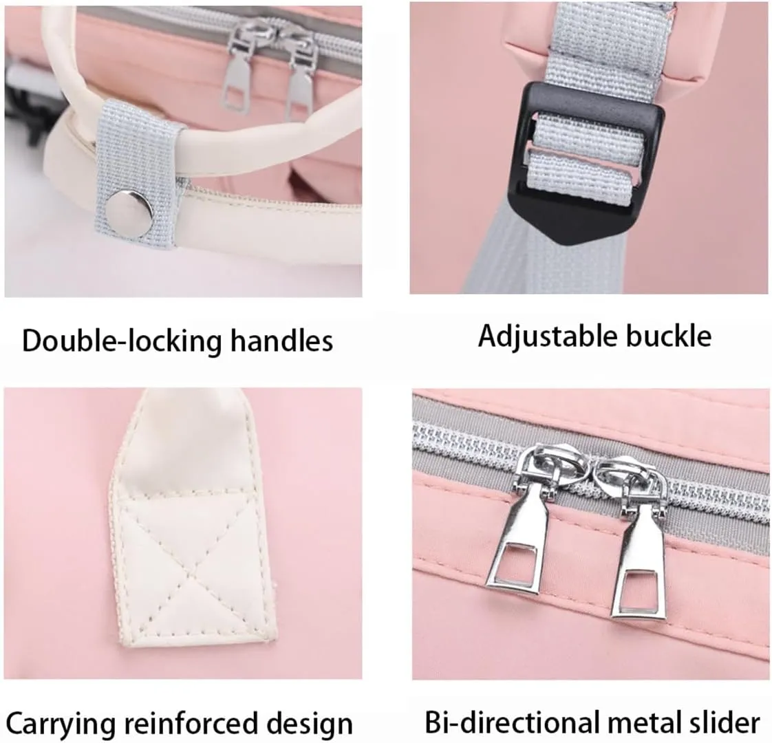 Diaper Bag Multifunctional Baby Backpack Extension Multifunction Travel Backpack Maternity Bag (Green), 26*18*38cm