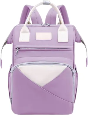 Diaper Bag Multifunctional Baby Backpack Extension Multifunction Travel Backpack Maternity Bag (Purple)