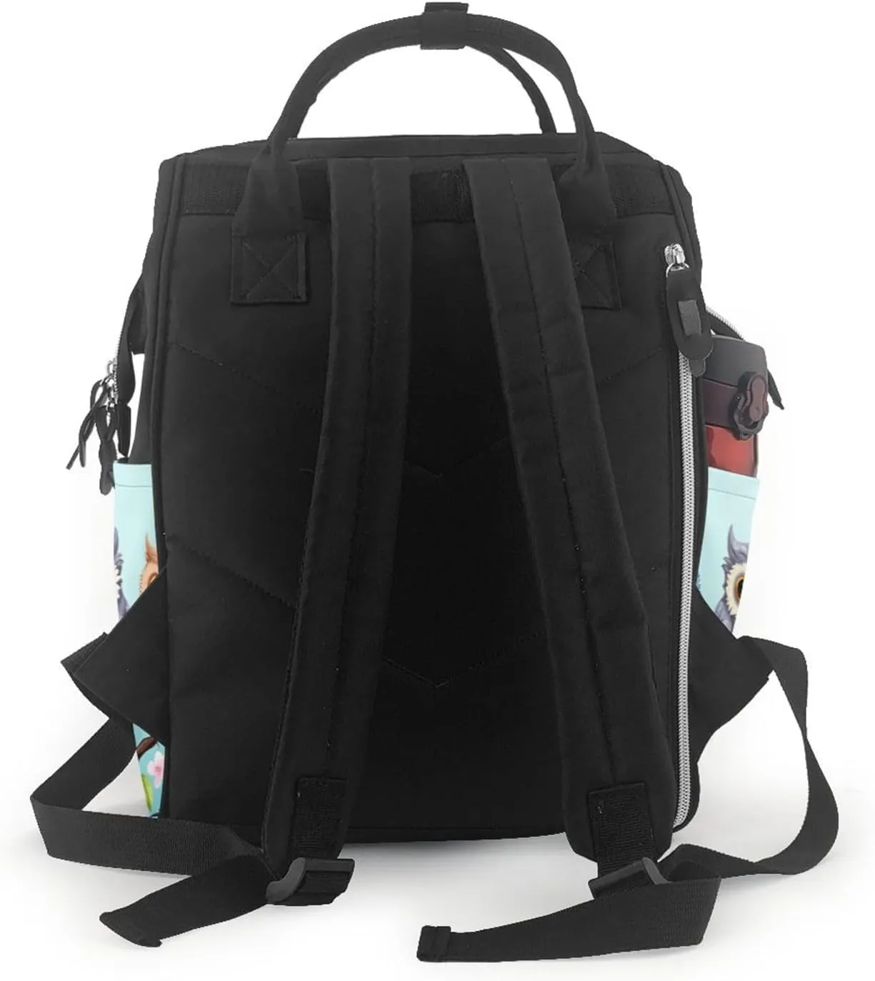Diaper Bag Nappy Backpack Baby Bag Squirrel Animal Mummy Backpack Multifunction Changing Bags for Travel, Owls on a Branch, One Size