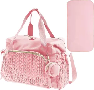 Diaper Bag Organizer - Baby Diaper Bag With Pacifier Case | Large Travel Diaperr Tote | Diaperrr Tote For Mom And Dad | Child