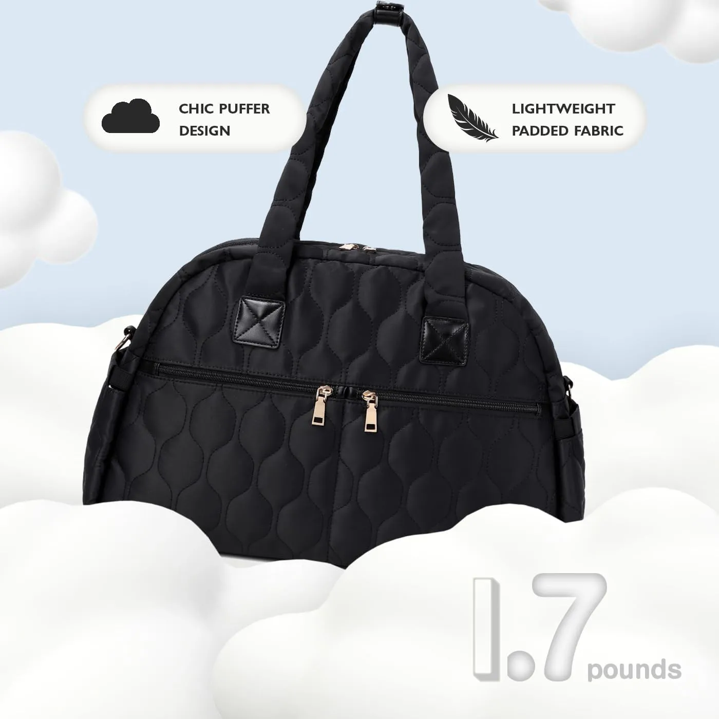 Diaper Bag Tote, 12 Pockets, Insulated & Waterproof Pockets Fit for 15.6 inches Laptop
