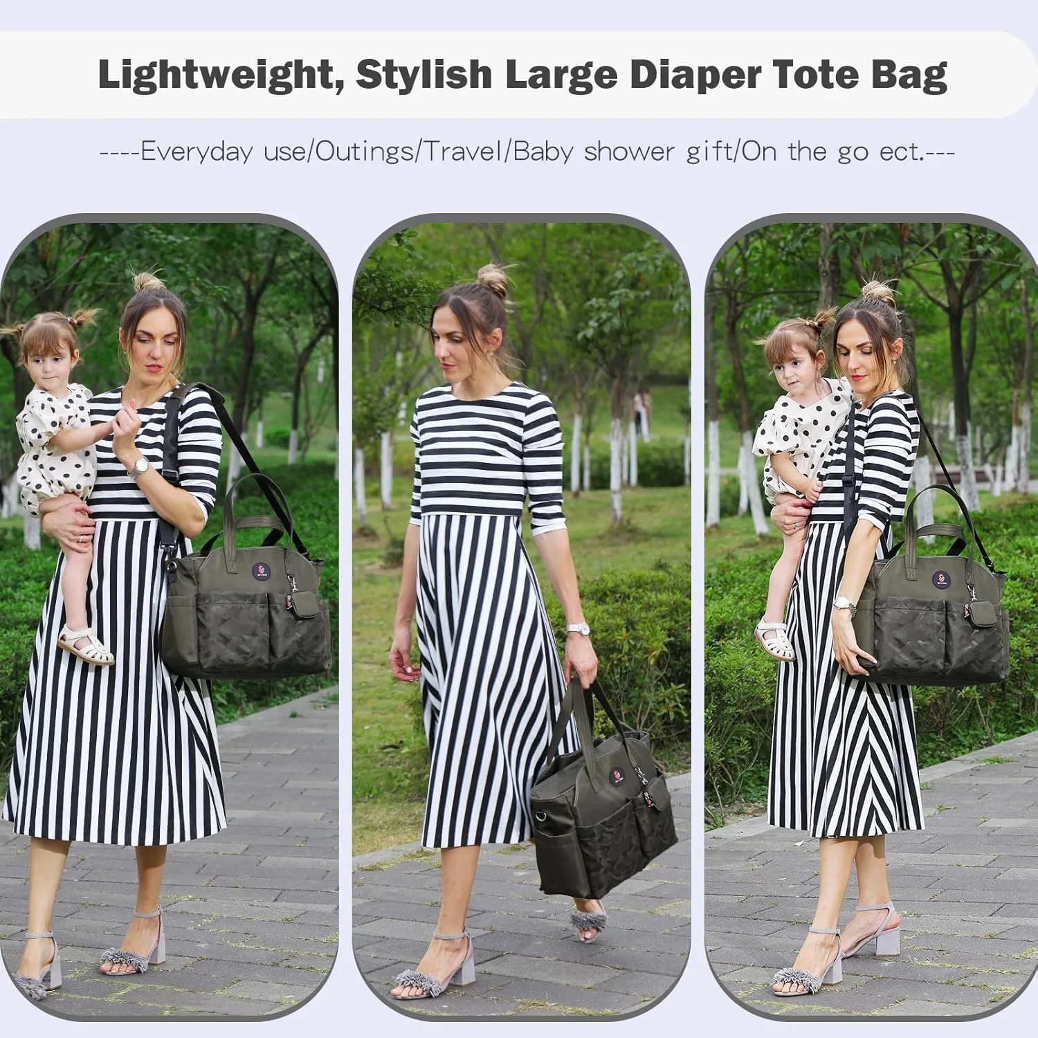 Diaper Bag Tote: Large Tote Baby Bag Boy Diaper Bag Stylish Girl Diaper Bag,Shoulder Mommy Bag
