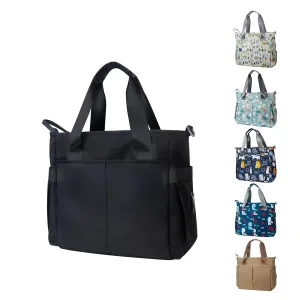 Diaper Bag Tote Satchel Waterproof Messenger Diaper Bags for Mom and Dad Multifunction Large Travel Tote Bags (Black)