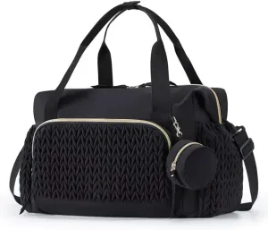 Diaper Bag Tote with Pacifier Case and Changing Station, Large Diaper Bag for Women with Shoulder Straps