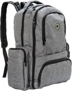 Diaper Tote Baby Nappy Messenger Bag Travel Purse For Mom & Dad w/Stroller Straps & Changing Pad Grey…