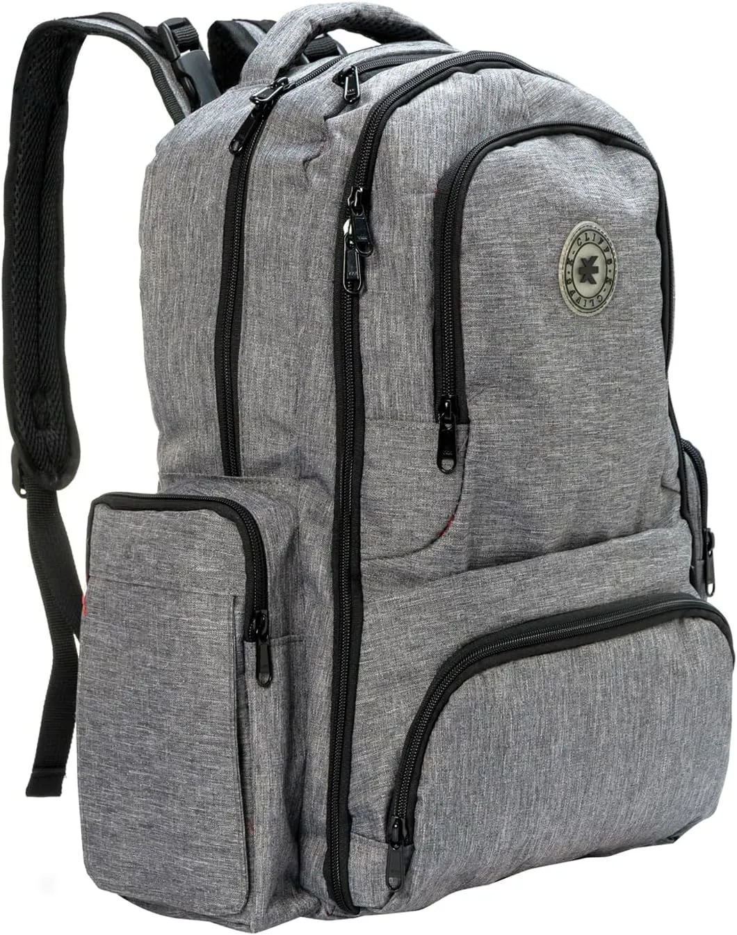 Diaper Tote Baby Nappy Messenger Bag Travel Purse For Mom & Dad w/Stroller Straps & Changing Pad Grey…