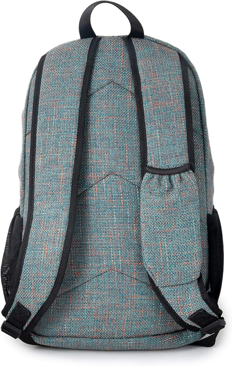 DIME BAGS City Dweller Casual Hemp Backpack with Padded Laptop Compartment and Water Bottle Holder (Aqua)