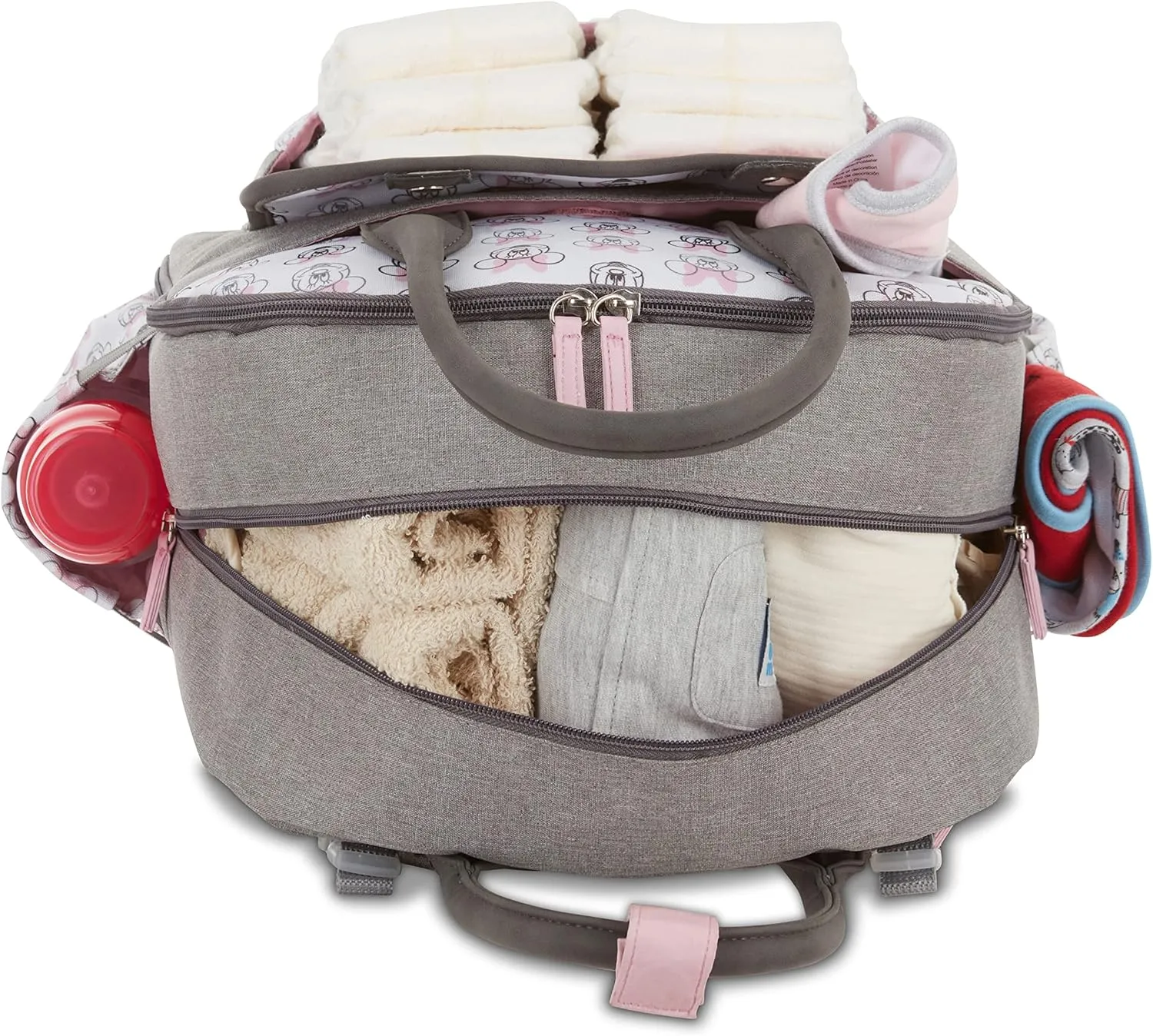 Disney Baby Diaper Bag, Minnie Mouse Double Handle, Backpack