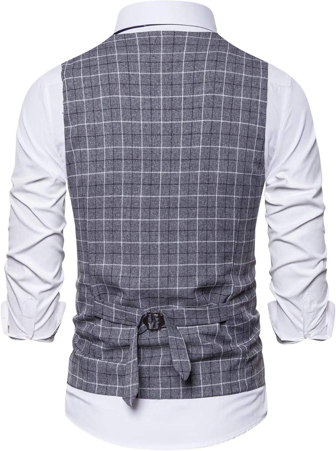 DONGD Mens Formal Suit Vest Business Dress Vest for Suit or Tuxedo