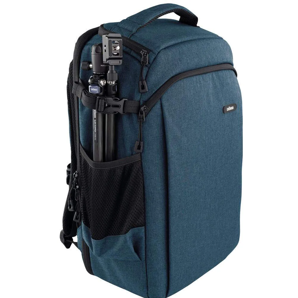 Dorr Prag Go Photo Camera Backpack 16L | Internal 28 x 13 x 45 (cm) | Laptop Pocket | Blue