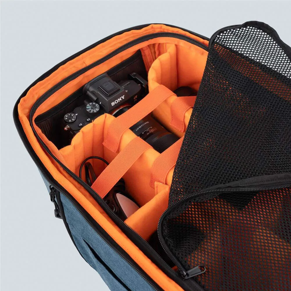 Dorr Prag Go Photo Camera Backpack 16L | Internal 28 x 13 x 45 (cm) | Laptop Pocket | Blue