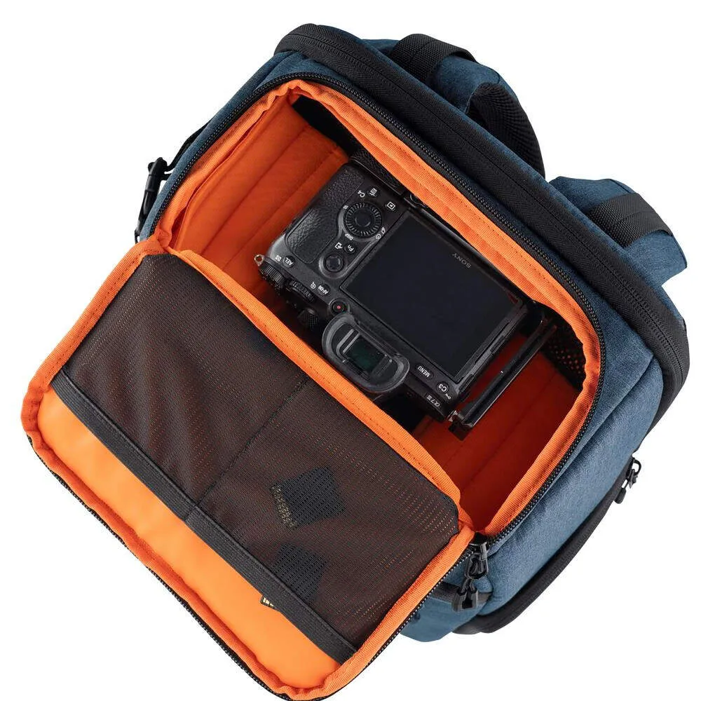 Dorr Prag Go Photo Camera Backpack 16L | Internal 28 x 13 x 45 (cm) | Laptop Pocket | Blue