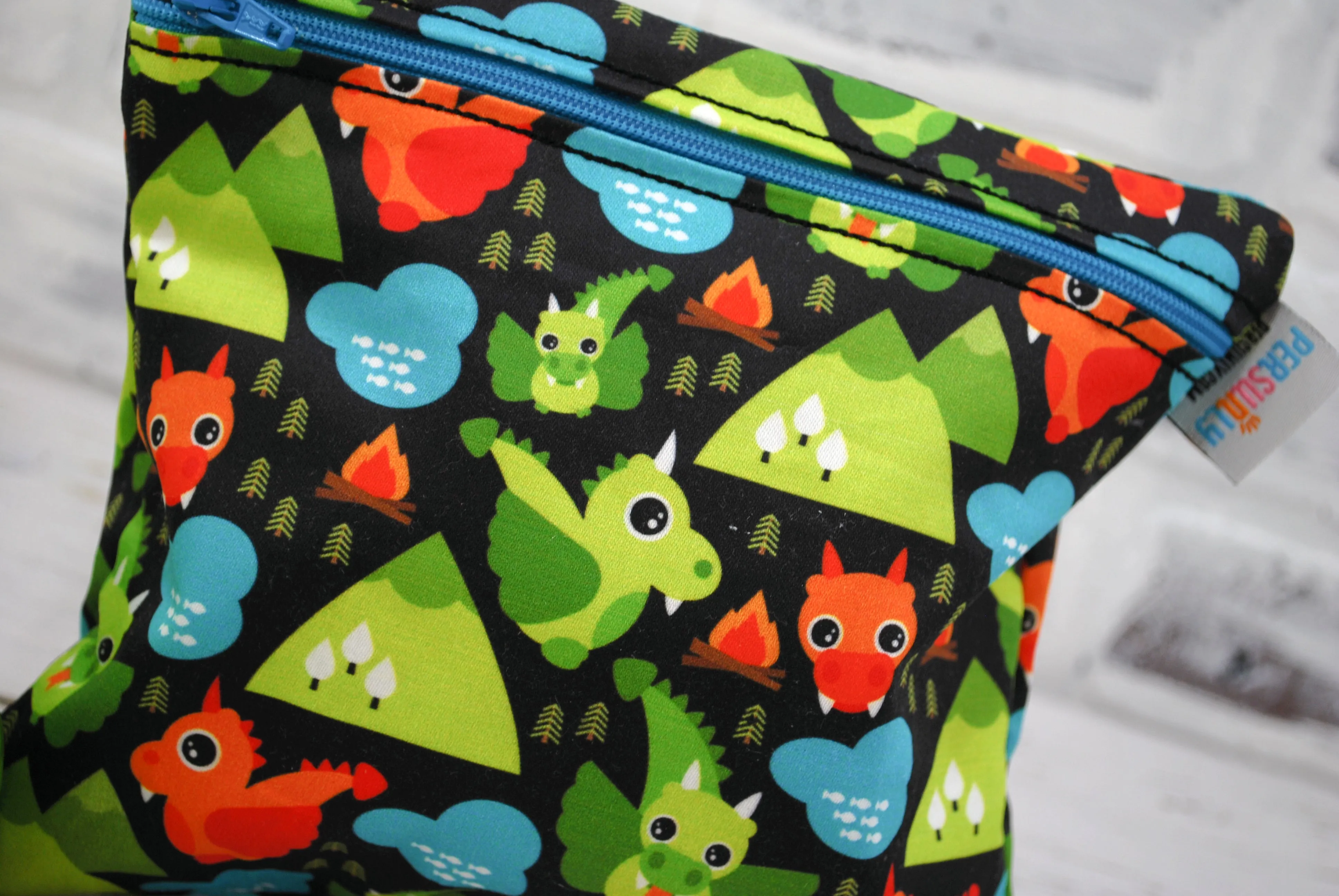 Dragons Personalized Reusable Food Bag