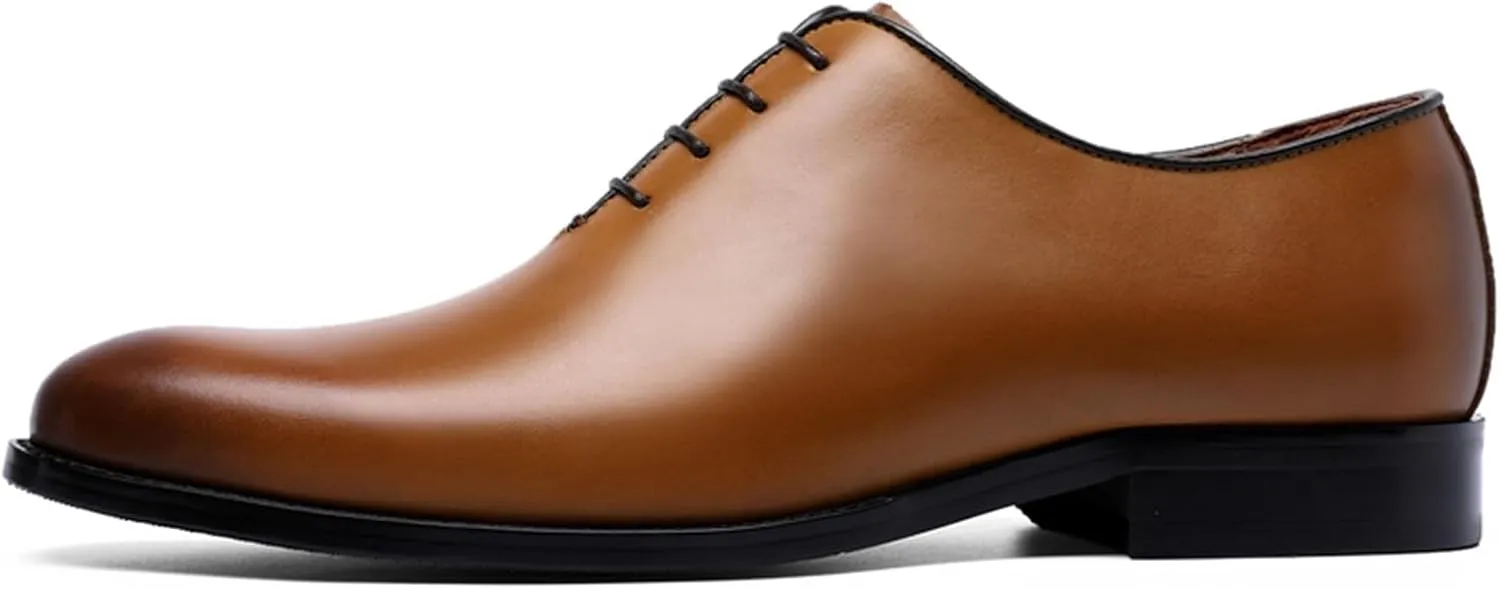 Dress Shoes for Men Men's Classic Retro Oxfords Comfortable Cow Leather Business Formal Dress Shoes for Men
