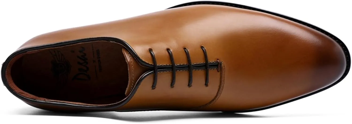 Dress Shoes for Men Men's Classic Retro Oxfords Comfortable Cow Leather Business Formal Dress Shoes for Men