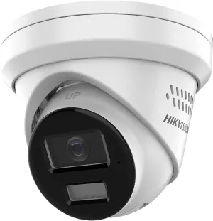 DS-2CD2383G2-LI2U/SL Hikvision IP PoE Camera 2.8mm 4K 8MP Acusense Strobe Light and Audible Warning & Smart Hybrid Light Turret Camera, H.265 , IP67, Dual-Mic (International Version)