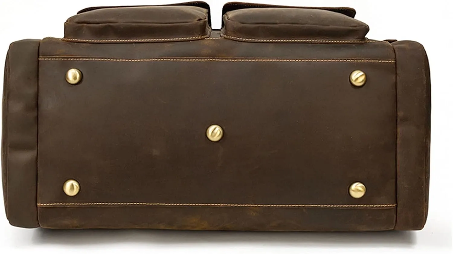 Duffle Bag Men's Leather Handbag Vintage Luggage Bag Business Bag for Travel, Workout