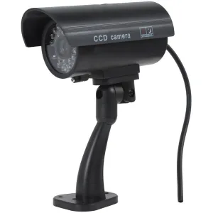 Dummy CCTV Security Camera With a RED Flashing Light,1.5x6.5x15.5cm