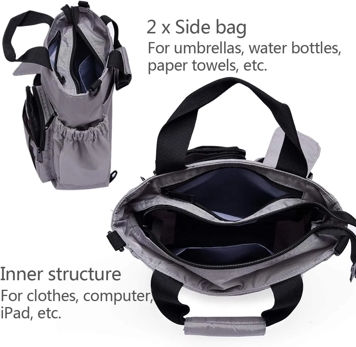 d'yallee Crossbody Messenger Bag Men Waterproof Shoulder Business Work Bag Nylon