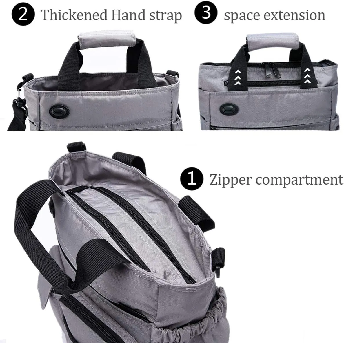d'yallee Crossbody Messenger Bag Men Waterproof Shoulder Business Work Bag Nylon