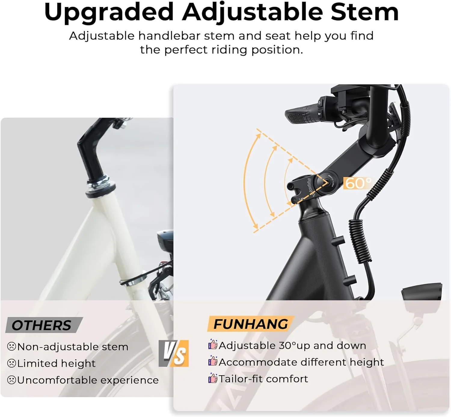 Electric Bike for Adults, 1000W Peak Ebike, 21.7MPH 50Miles City Cruiser Ebikes, 26" Step Thru Electric Bicycle with 48V Removable Battery, Adjustable Stem, Rear Rack, Front Suspension,7 Speed