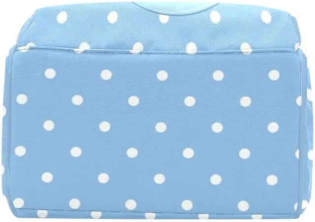Elephant Sleep on Blue Moon Personalized Diaper Bag Backpack,Custom Name Diaper Backpack Nursing Baby Mommy Bag for Boys Girls Shower Gift