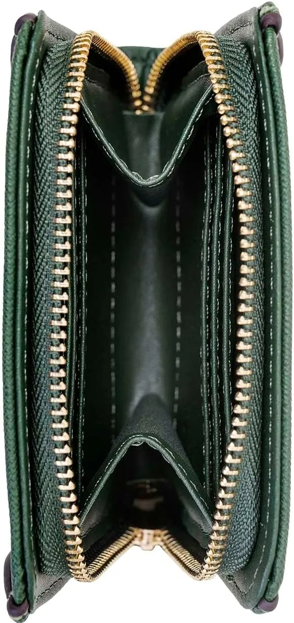 ELLEN TRACY Saffiano Indexer Card Case ID Wallet (Emerald)