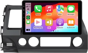 Eonon Android 13 Car Stereo for Honda Civic 2006-2011, Wireless CarPlay & Android Auto, 10.1 Inch Touchscreen GPS Navigation Head Unit with BT, Wi-Fi, 2 32GB - HCIV1X6