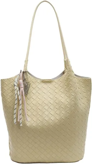 Epsion Summer Woven Tote Bag for Women Shoulder Handbags PU Leather Large Purse Beach Travel 2025