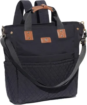 ESVAN Diaper Tote Bag Totepack Backpack Crossbody Bag 3 in 1 for Women Laptop Backpack Multifunctional with Insulated Pockets