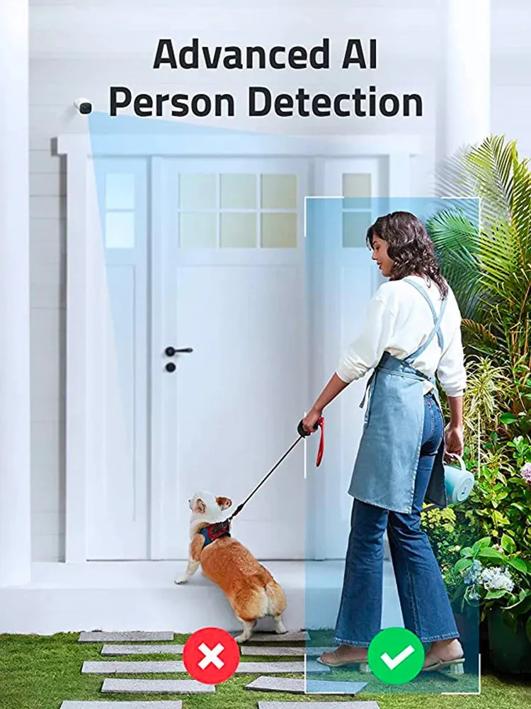 eufy Security SoloCam E40 Outdoor Security Camera Advanced AI Person-Detection Two-Way Audio 2K Resolution Wi-Fi Weatherproof