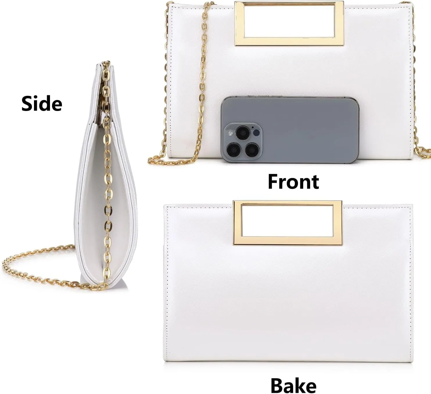 Evening Clutch Purses for Women Formal Party Clutch Bags Cocktail Prom Fashion PU Leather Shoulder Handbags