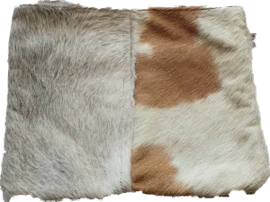 Everyday Cowhide Zip Clutch Bag