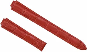 Ewatchparts 14mm New Leather Watch Band Strap Compatible With Cartier Ballon Bleu Watch Red