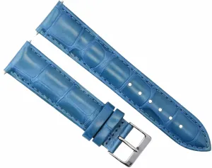 Ewatchparts 19MM ITALIAN LEATHER WATCH BAND STRAP COMPATIBLE WITH GIRARD PERREGAUX WATCH LIGHT BLUE