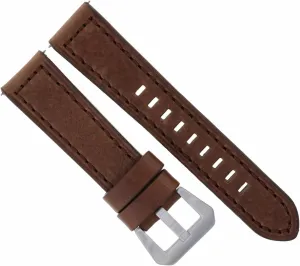 Ewatchparts 24mm Cow Leather Watch Band Strap Compatible With Breitling Navitimer Super Ocean Watch Brown